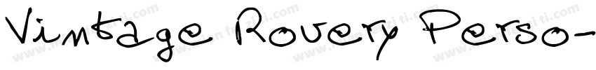 Vintage Rovery Perso字体转换